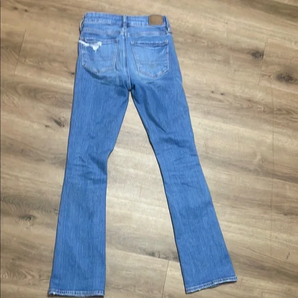 American Eagle Outfitters Blue Skinny Kick Jeans - Picture 5 of 9